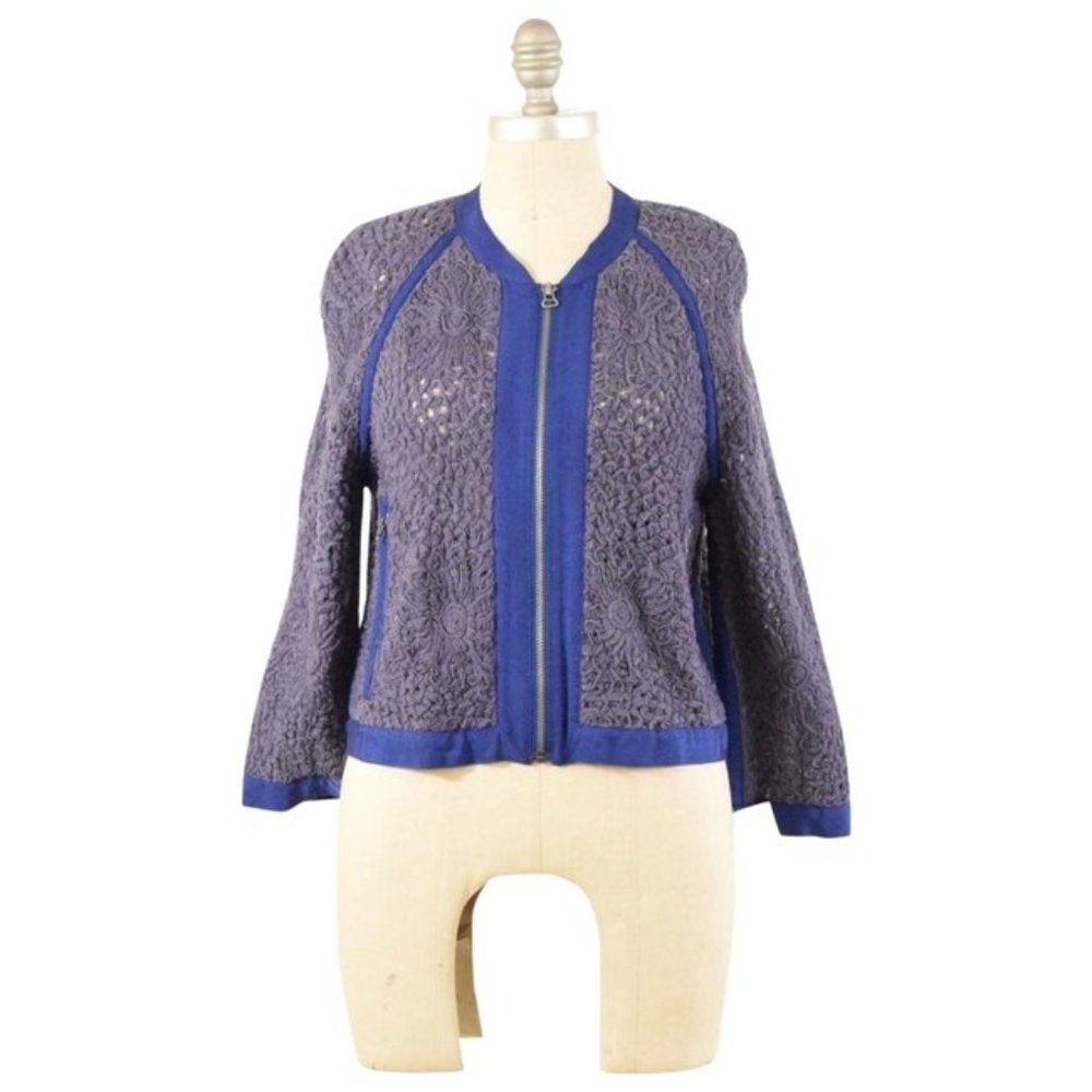 Cluny Periwinkle Blue Rosette Dressy Jacket NWT